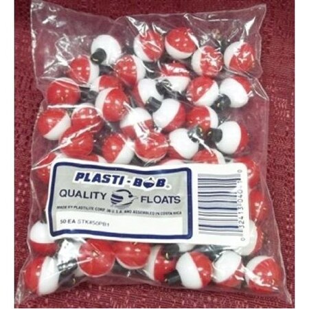 Plastilite Round Plastic Float, 1 14, RW,  50PB4